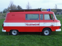 Seitenansicht rechts Kleinlöschfahrzeug Barkas B1000