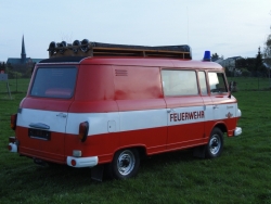 Ansicht rechts hinten Kleinlöschfahrzeug Barkas B1000