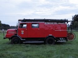 Seitenansicht links Horch H3A Löschfahrzeug LF 15